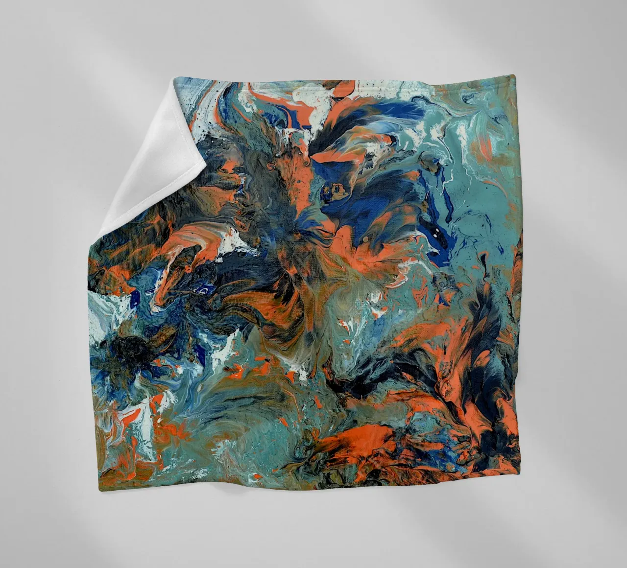 FLUIDITY Fleecedecke von Thierry Vobmann Abstract painting