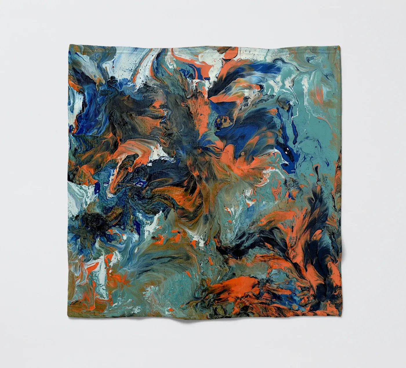 FLUIDITY Fleecedecke von Thierry Vobmann Abstract painting