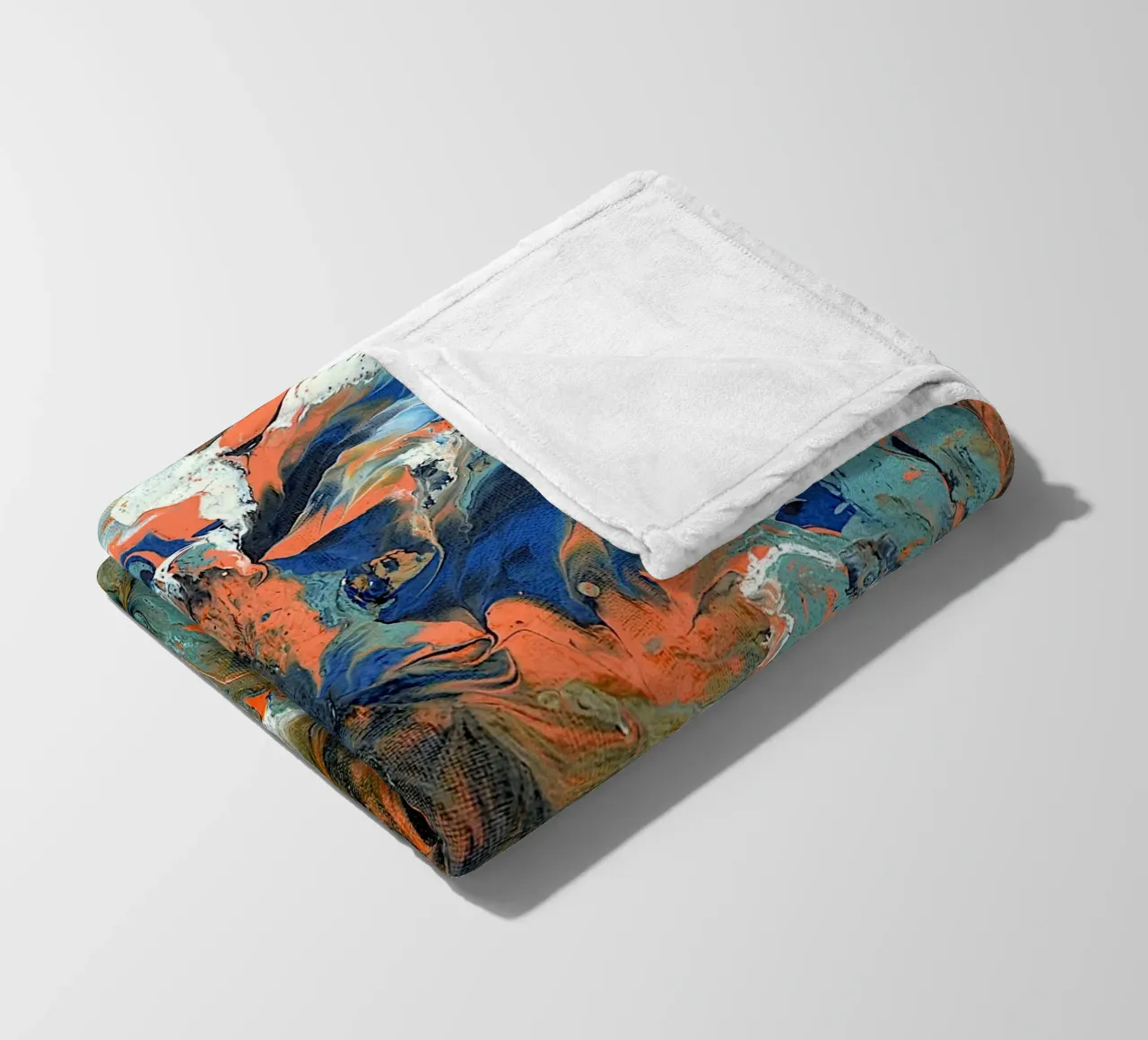 FLUIDITY coperta in pile da Thierry Vobmann Abstract painting