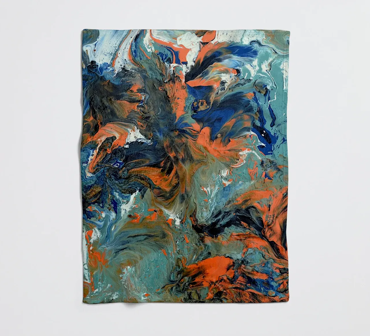 FLUIDITY coperta in pile da Thierry Vobmann Abstract painting