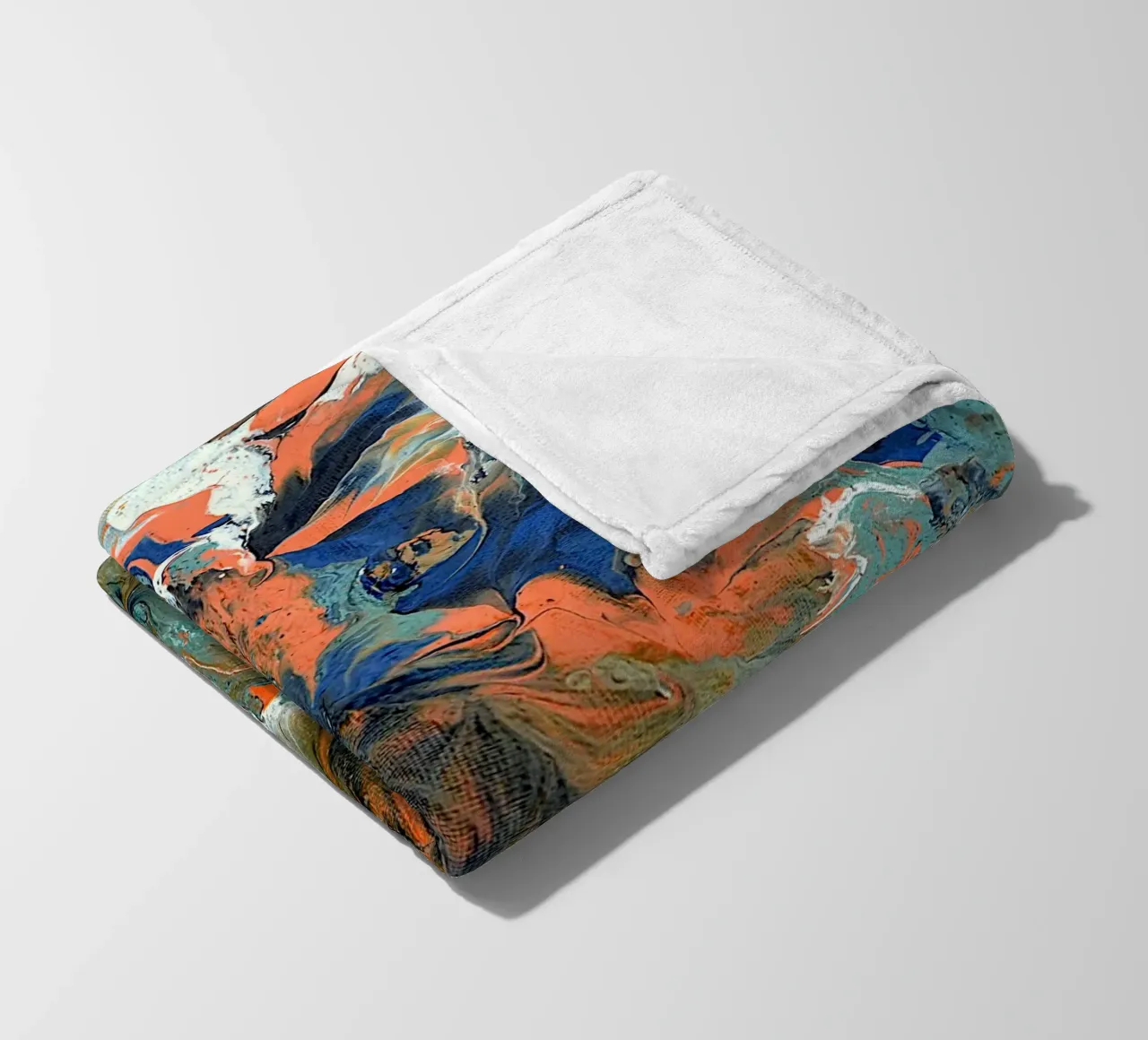 FLUIDITY Fleecedecke von Thierry Vobmann Abstract painting