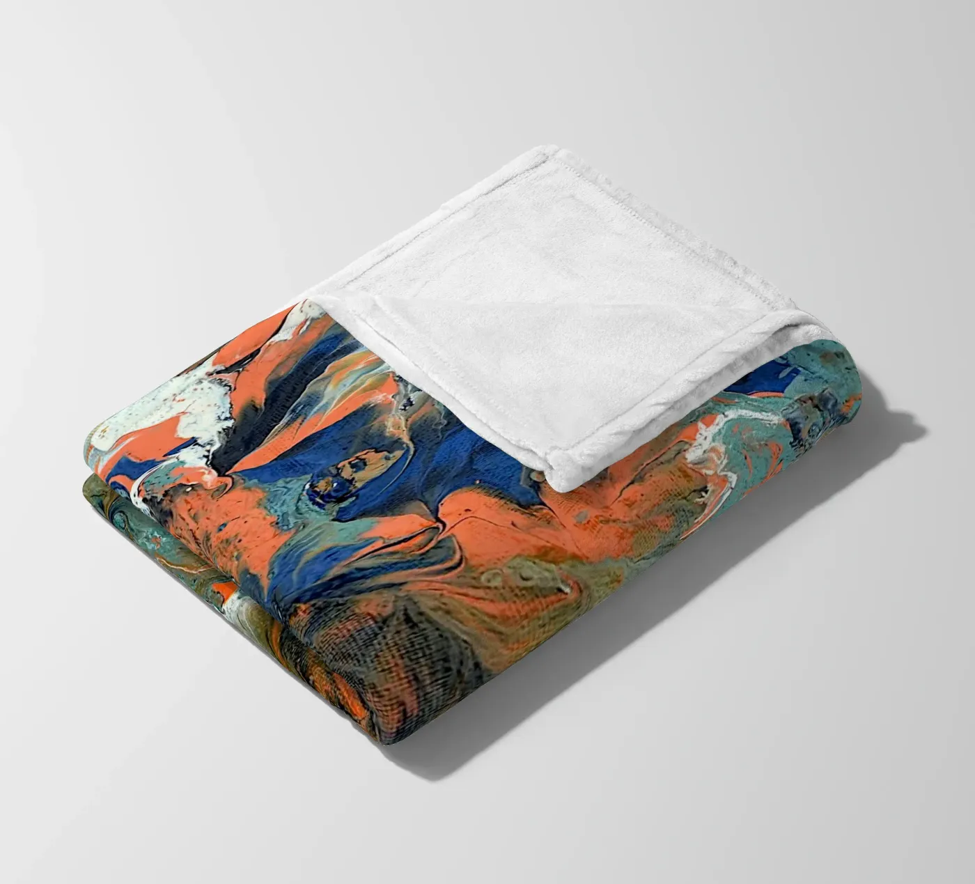 FLUIDITY Fleecedecke von Thierry Vobmann Abstract painting