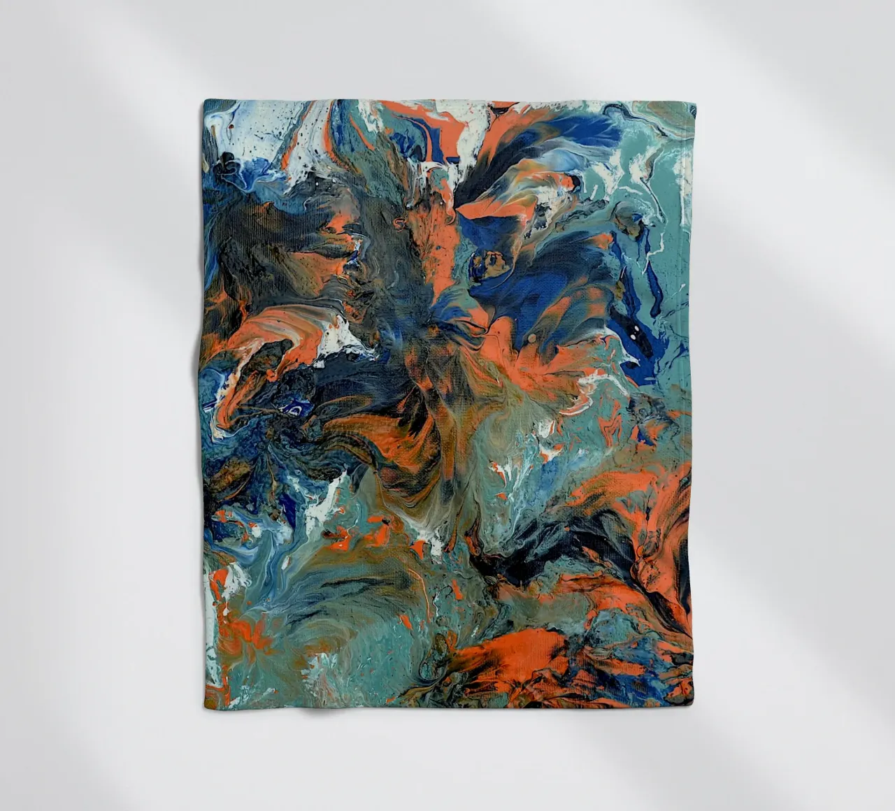 FLUIDITY Fleecedecke von Thierry Vobmann Abstract painting