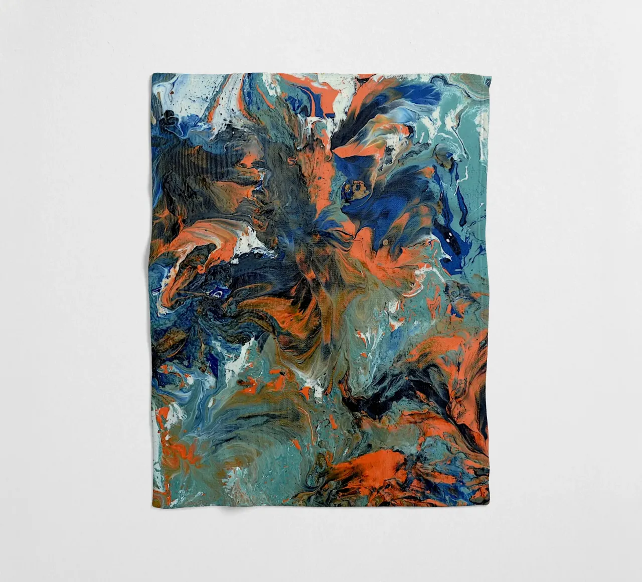 FLUIDITY Fleecedecke von Thierry Vobmann Abstract painting