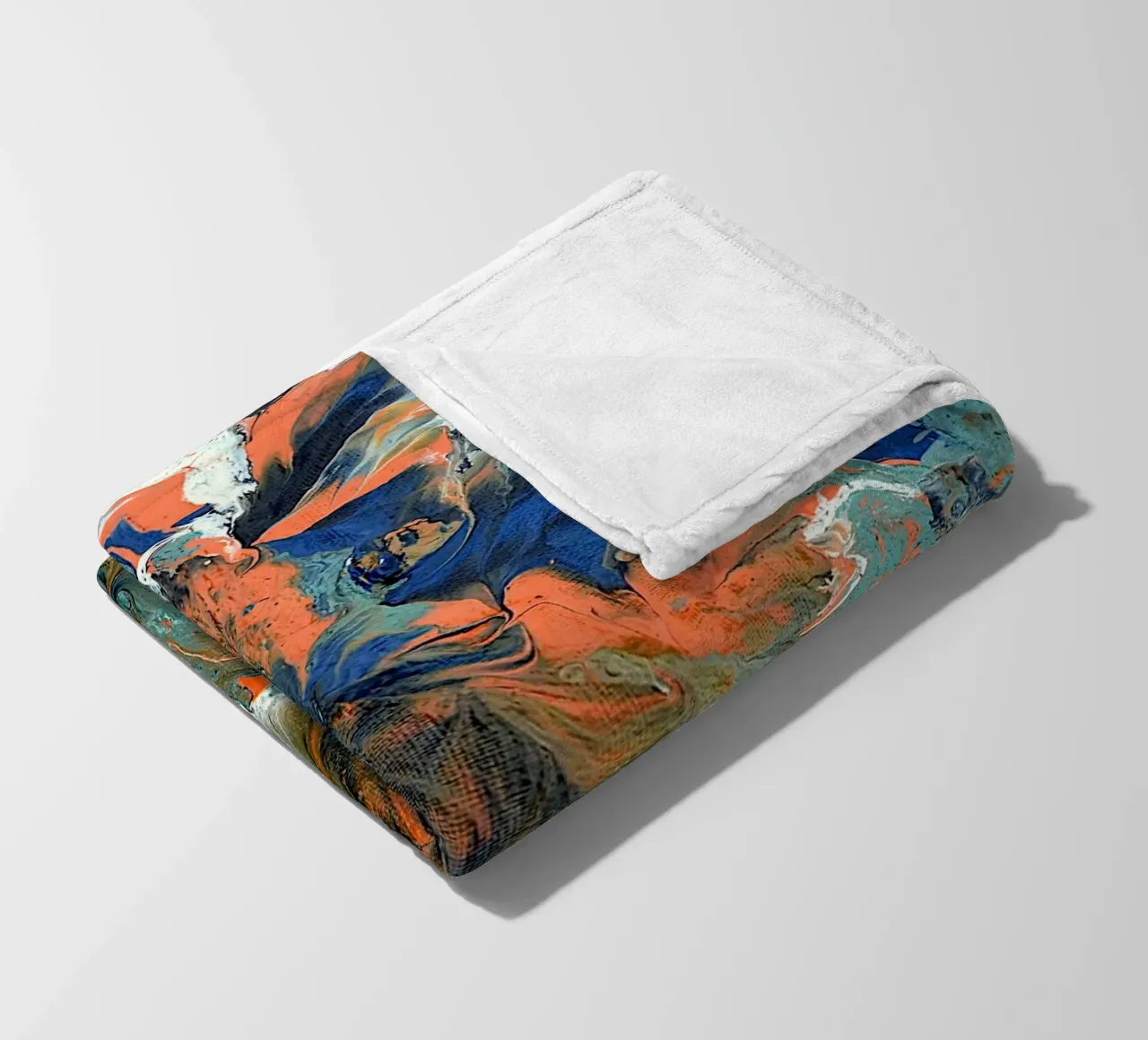 FLUIDITY Fleecedecke von Thierry Vobmann Abstract painting