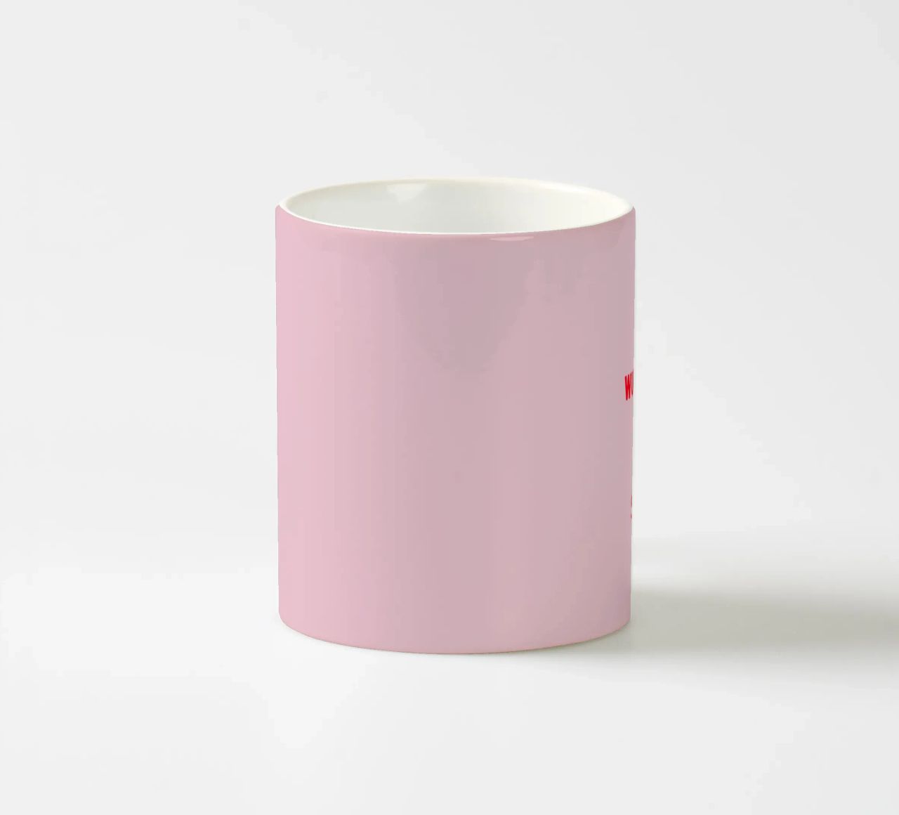 Wunschtext rosa rot tazza in ceramica da WORTSPIEL