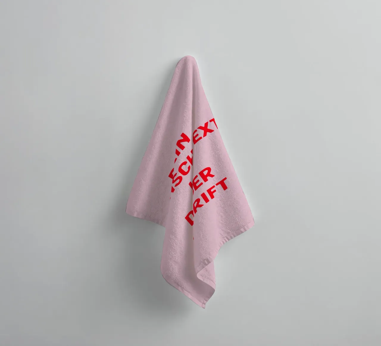 Wunschtext rosa rot asciugamano da bagno da WORTSPIEL