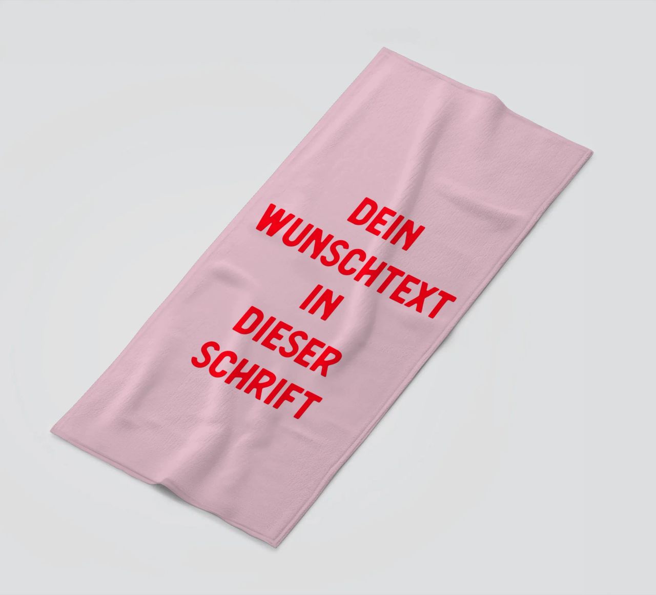 Wunschtext rosa rot telo mare da WORTSPIEL