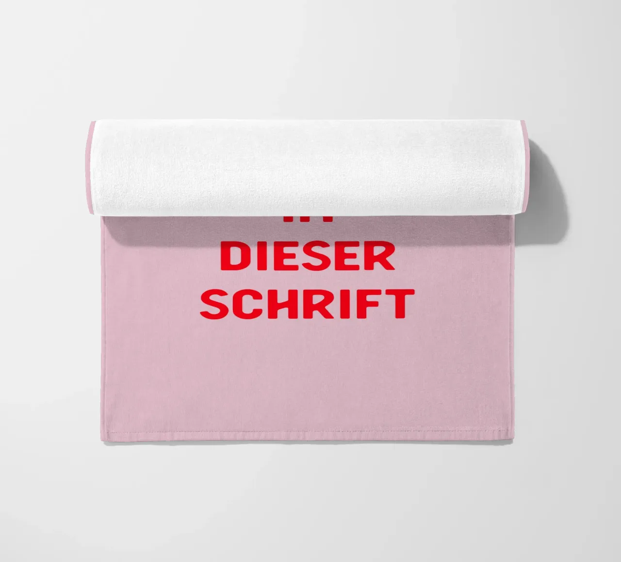 Wunschtext rosa rot toalla de playa de WORTSPIEL
