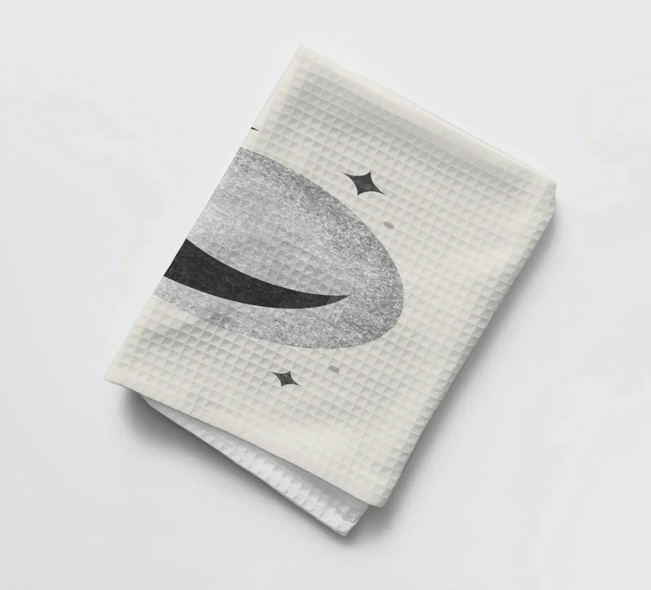 Scintilla di luna in bianco e nero canovaccio da cucina da MoonlightPrint