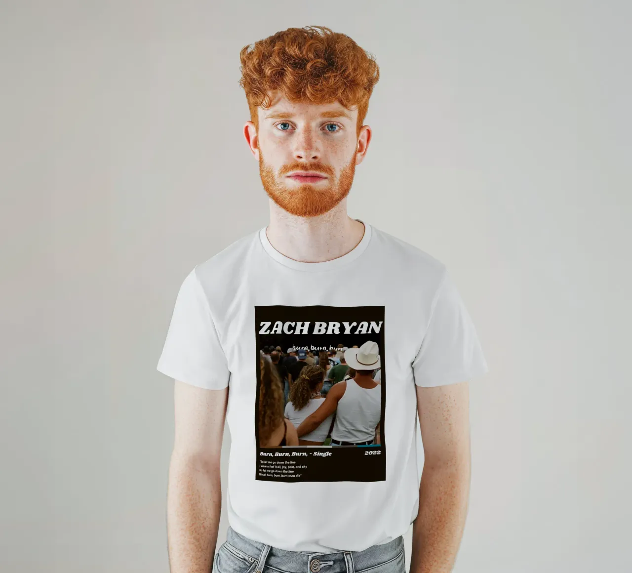 Zach Bryan Alternative Burn, Burn, Burn, Cover T-Shirt von guesmatarko