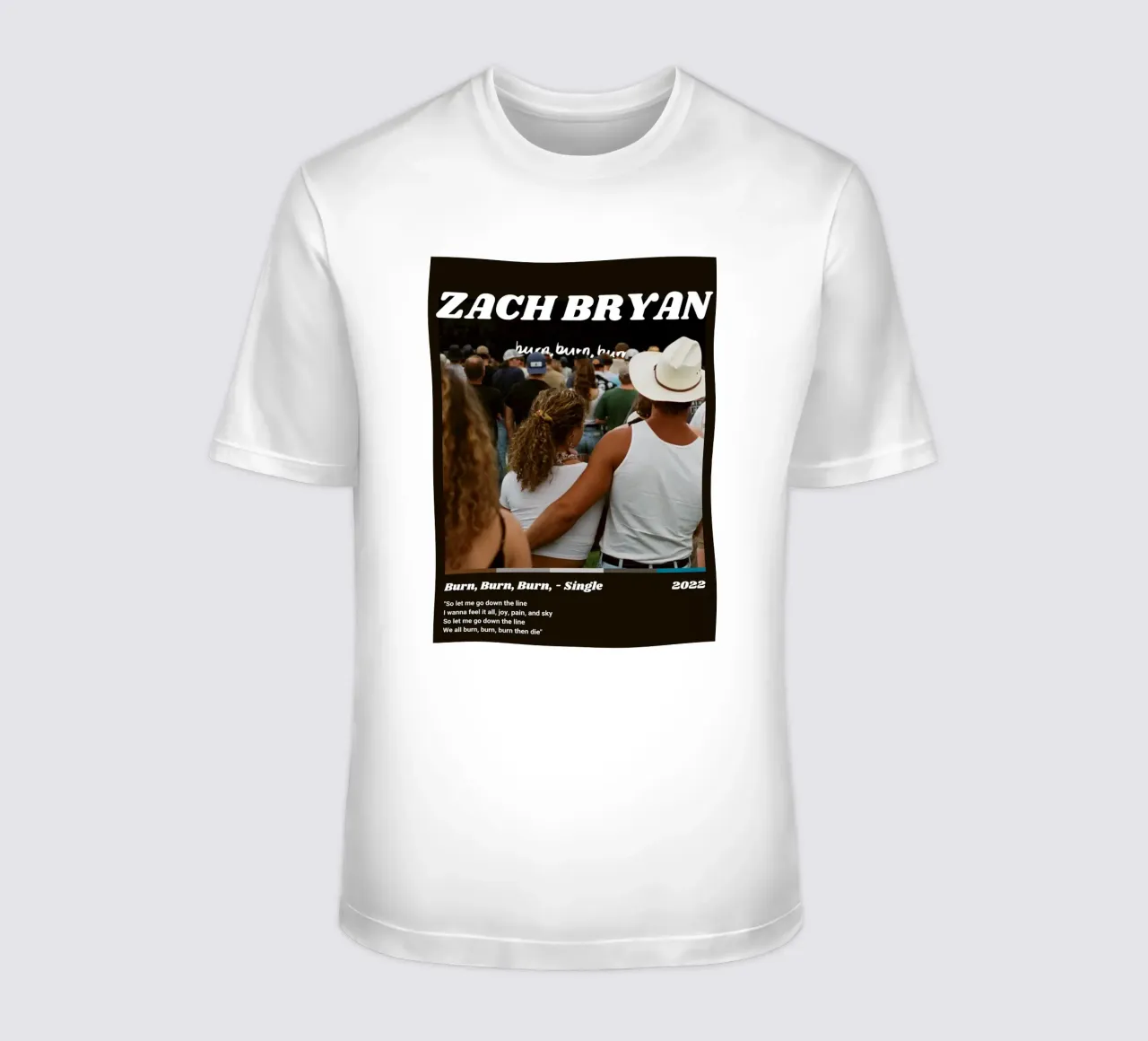 Zach Bryan Alternative Burn, Burn, Burn, Cover T-Shirt von guesmatarko