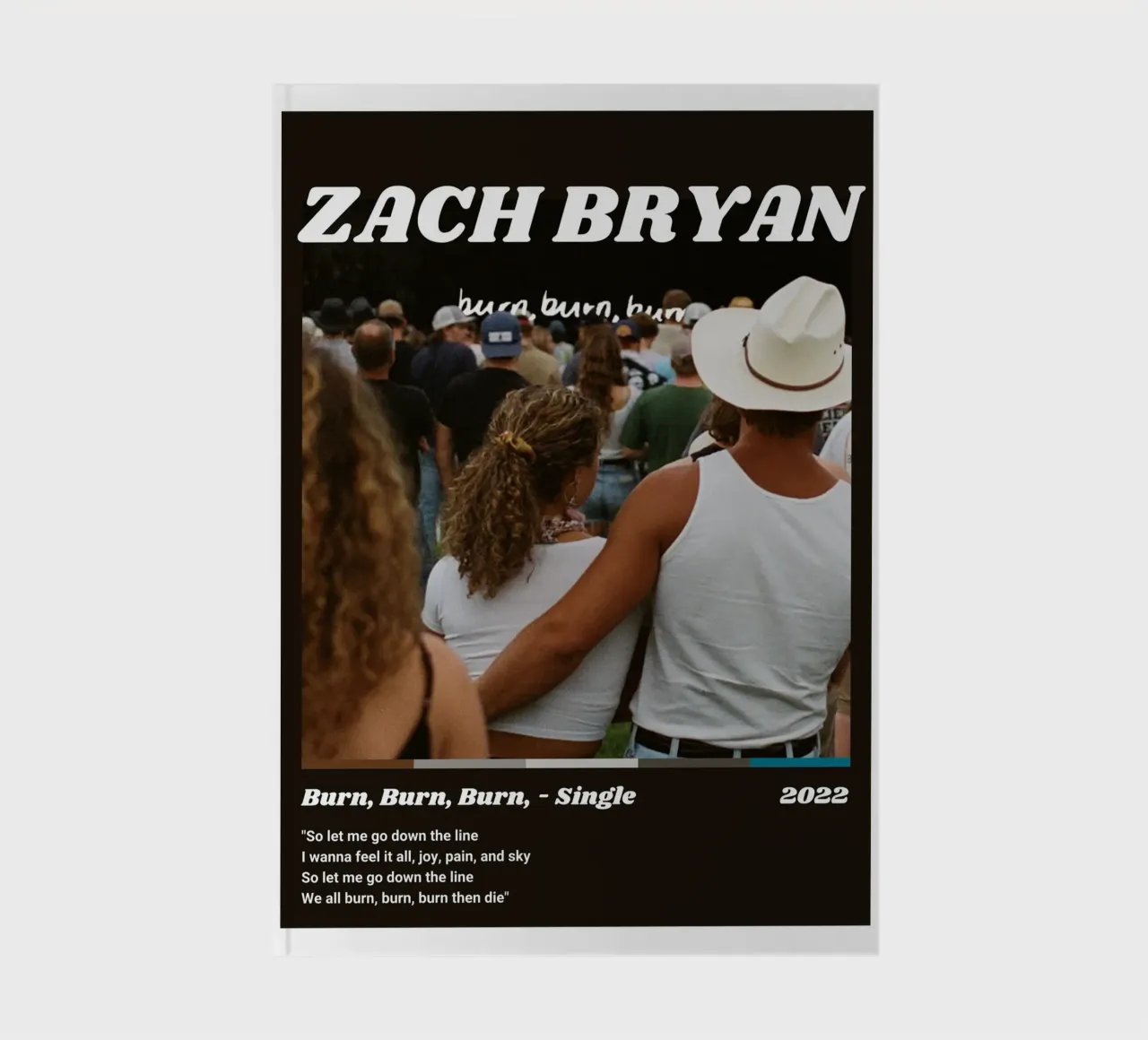 Zach Bryan Alternative Burn, Burn, Burn, Cover notebook by guesmatarko