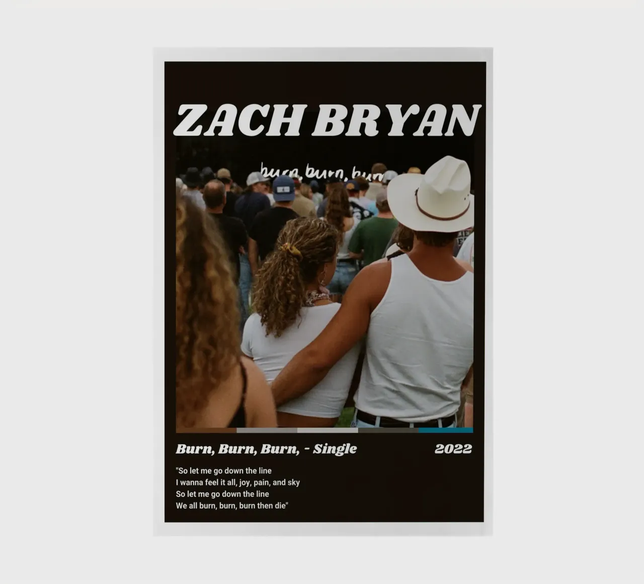 Zach Bryan Alternative Burn, Burn, Burn, Cover notebook by guesmatarko