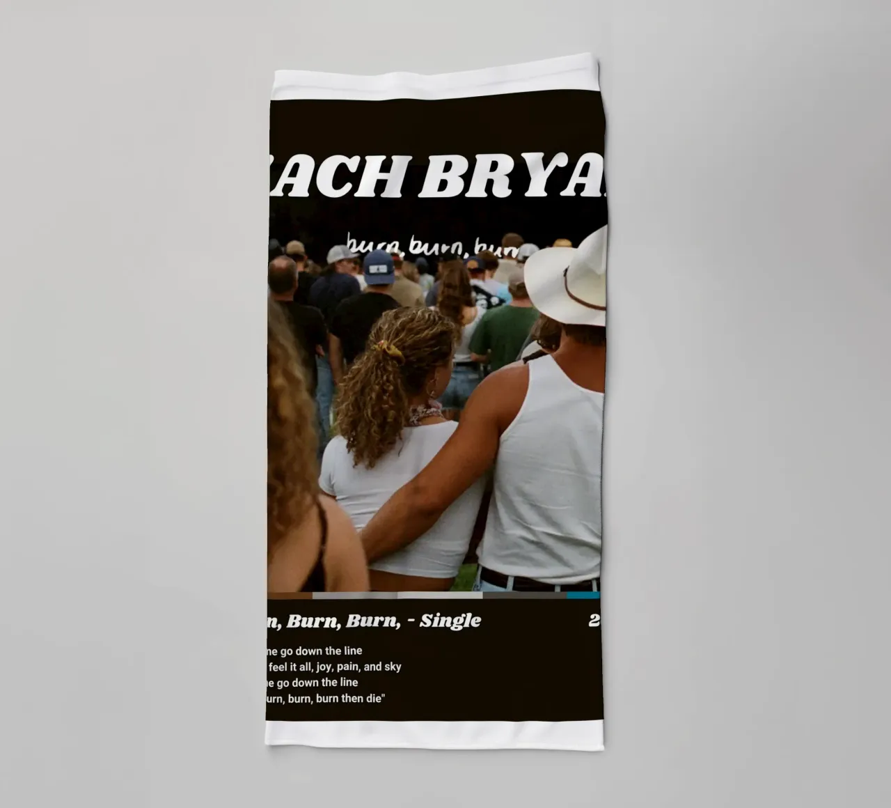 Zach Bryan Alternative Burn, Burn, Burn, Cover towel by guesmatarko
