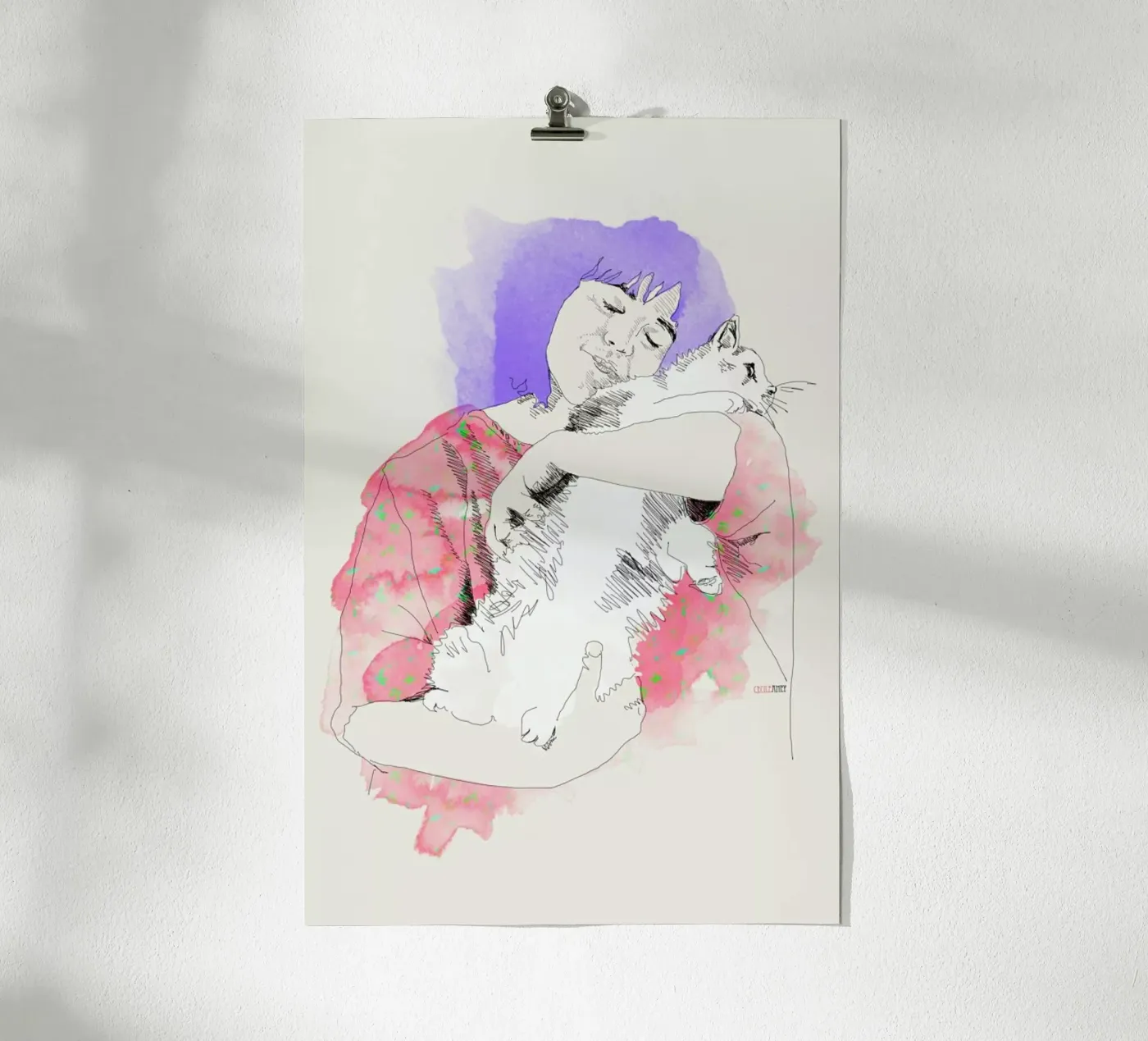 Purring poster de La Belette Rose