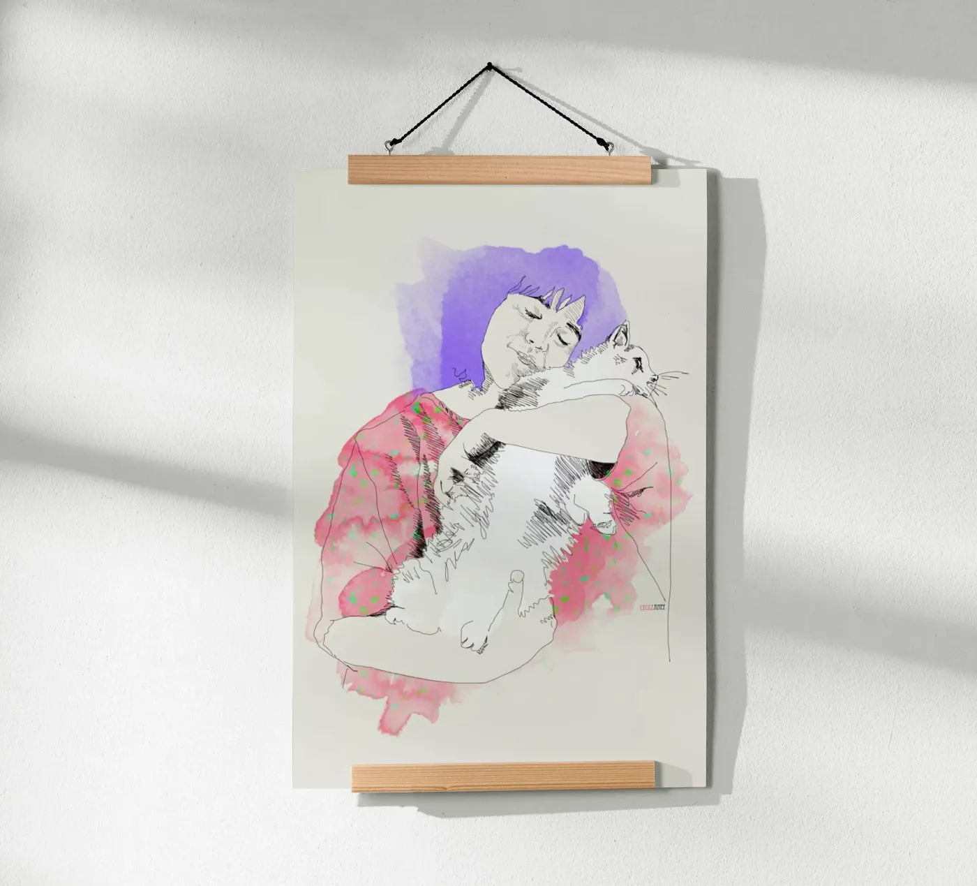 Purring poster de La Belette Rose