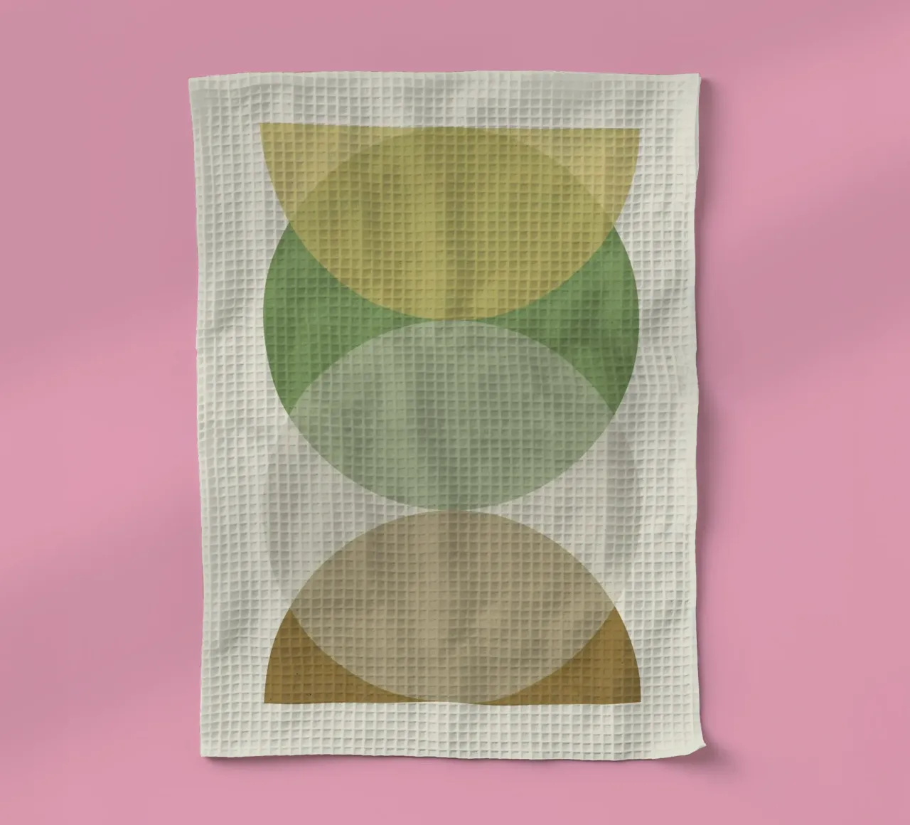 Círculo Semicírculo - Tierra paño de cocina de MoonlightPrint