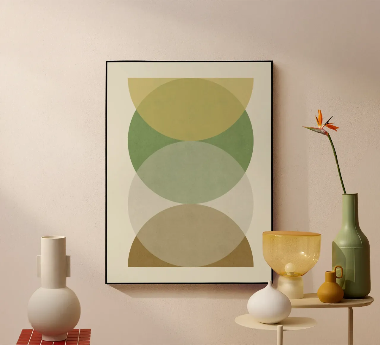 Círculo Semicírculo - Tierra metacrilato de MoonlightPrint