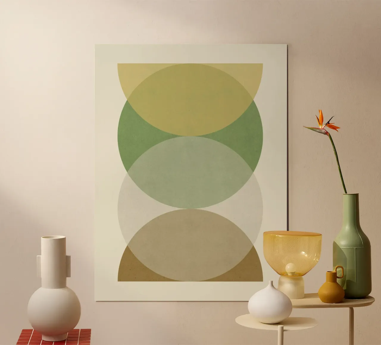 Círculo Semicírculo - Tierra hahnemühle de MoonlightPrint