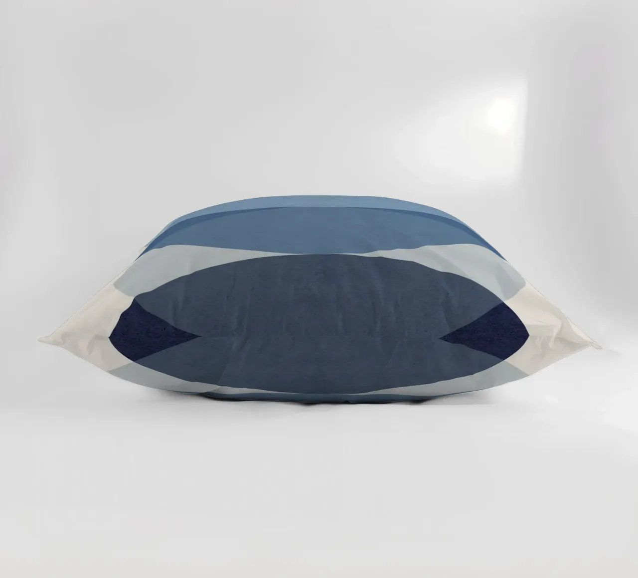 Circle Half-circle - Blue Shades decorative cushion by MoonlightPrint