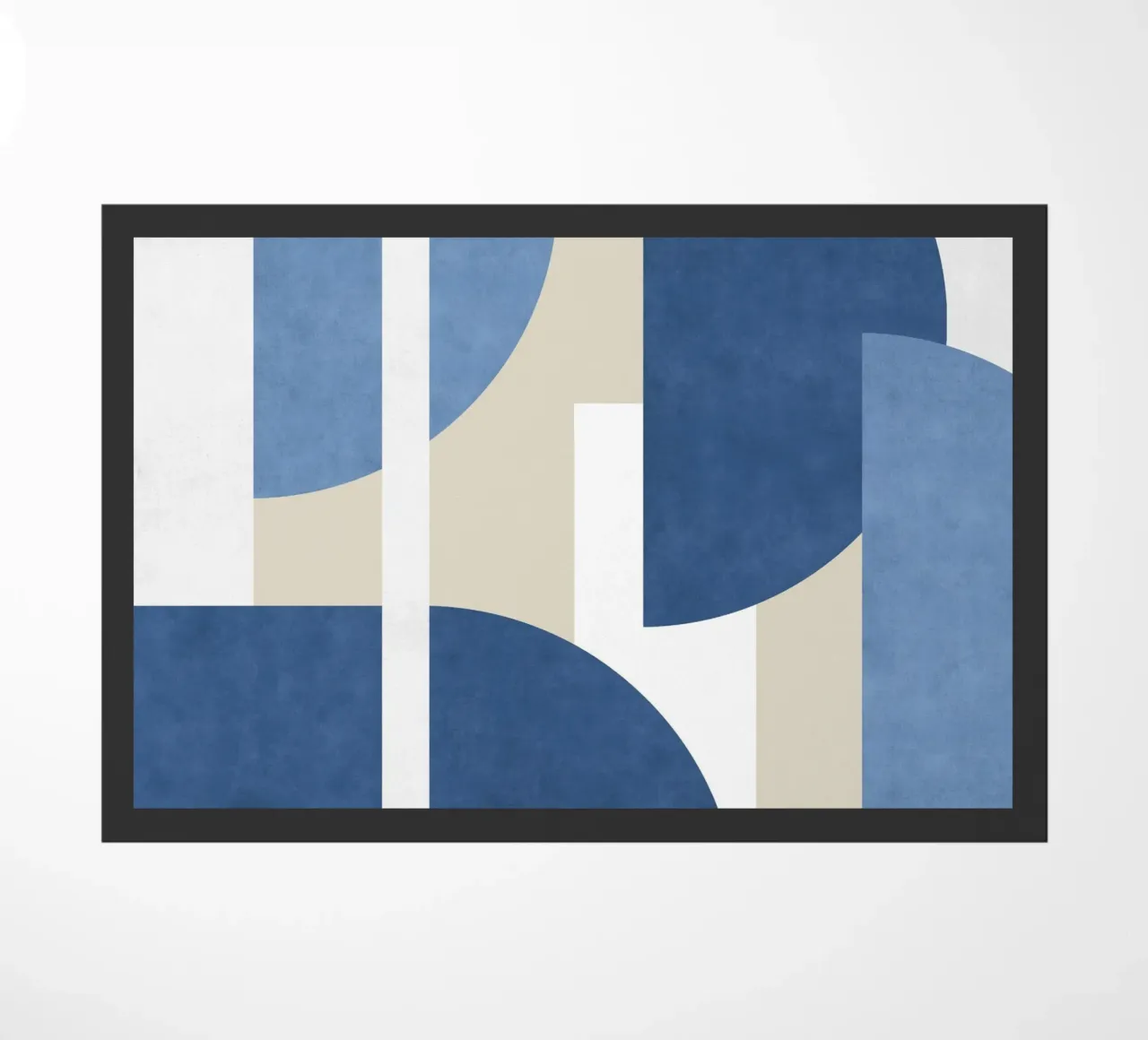 Composizione colorblock a mezzaluna - Blu zerbino da MoonlightPrint