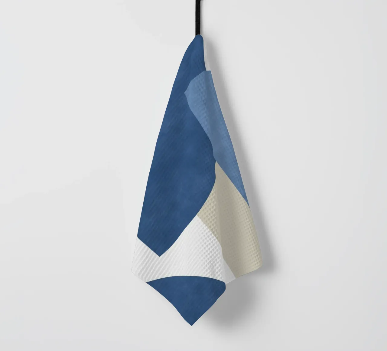 Composizione colorblock a mezzaluna - Blu canovaccio da cucina da MoonlightPrint