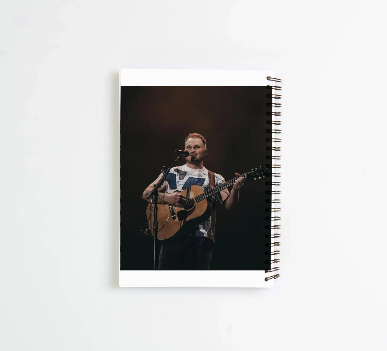 Live Perfrom Zach Bryan spiral notebook by guesmatarko
