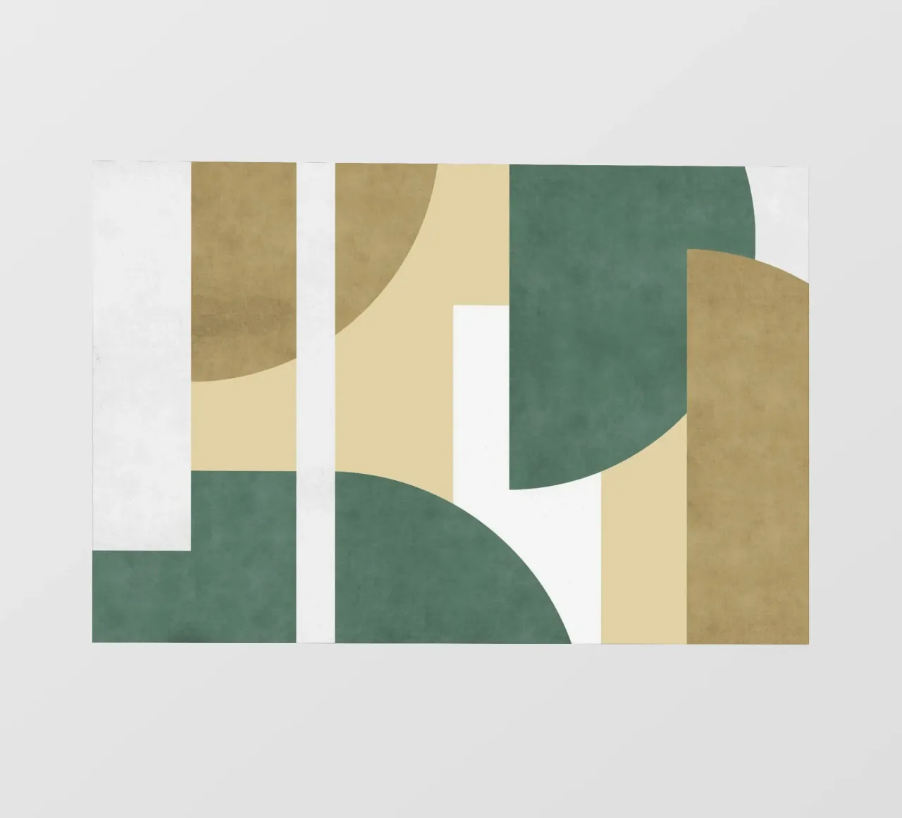 Composizione colorblock a mezza luna - Verde Beige pellicola backlit da MoonlightPrint