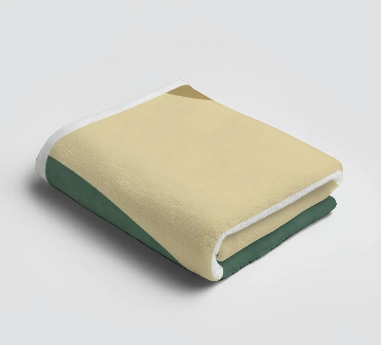 Composizione colorblock a mezza luna - Verde Beige asciugamano da bagno da MoonlightPrint