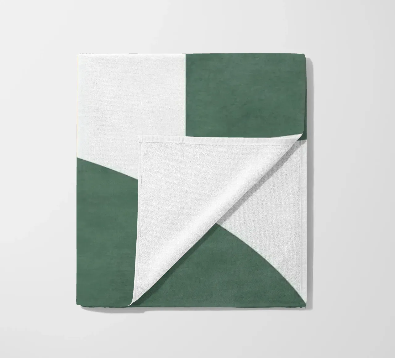 Composizione colorblock a mezza luna - Verde Beige telo mare da MoonlightPrint