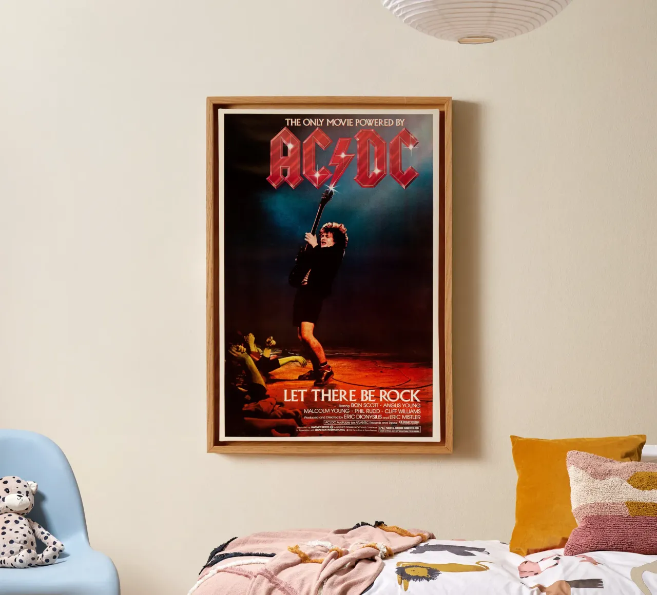 Let There Be Rock Movie canvas met Baklijst van Attaboy Dsgn