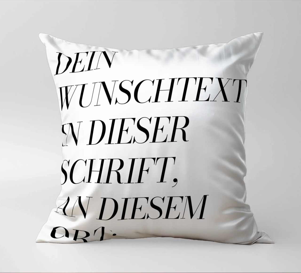 Wunschtext in schwarz weiß cuscino da WORTSPIEL