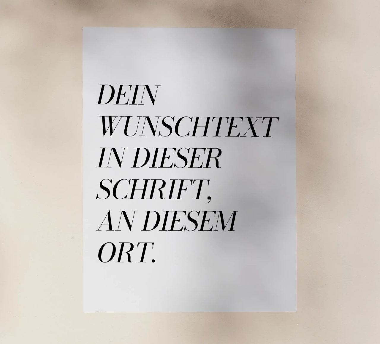 Wunschtext in schwarz weiß pellicola backlit da WORTSPIEL