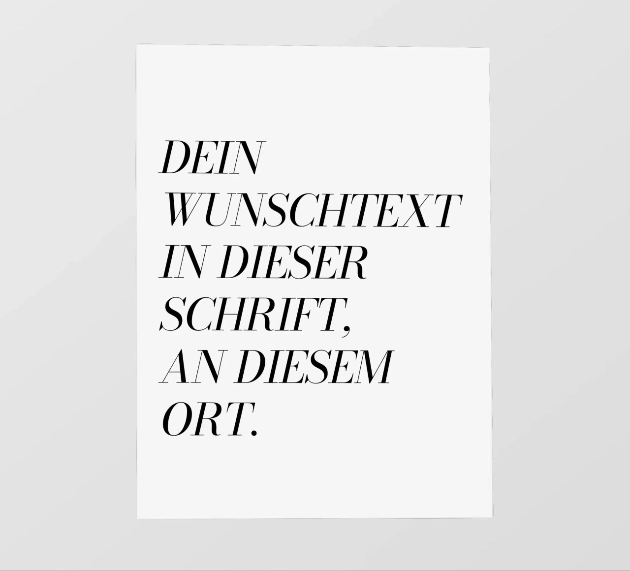 Wunschtext in schwarz weiß pellicola backlit da WORTSPIEL