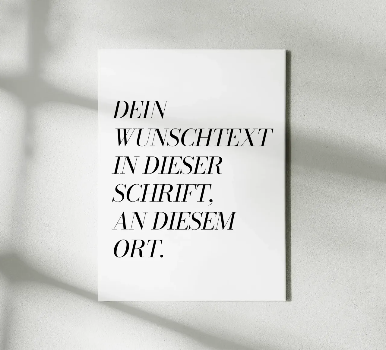 Wunschtext in schwarz weiß tela da WORTSPIEL