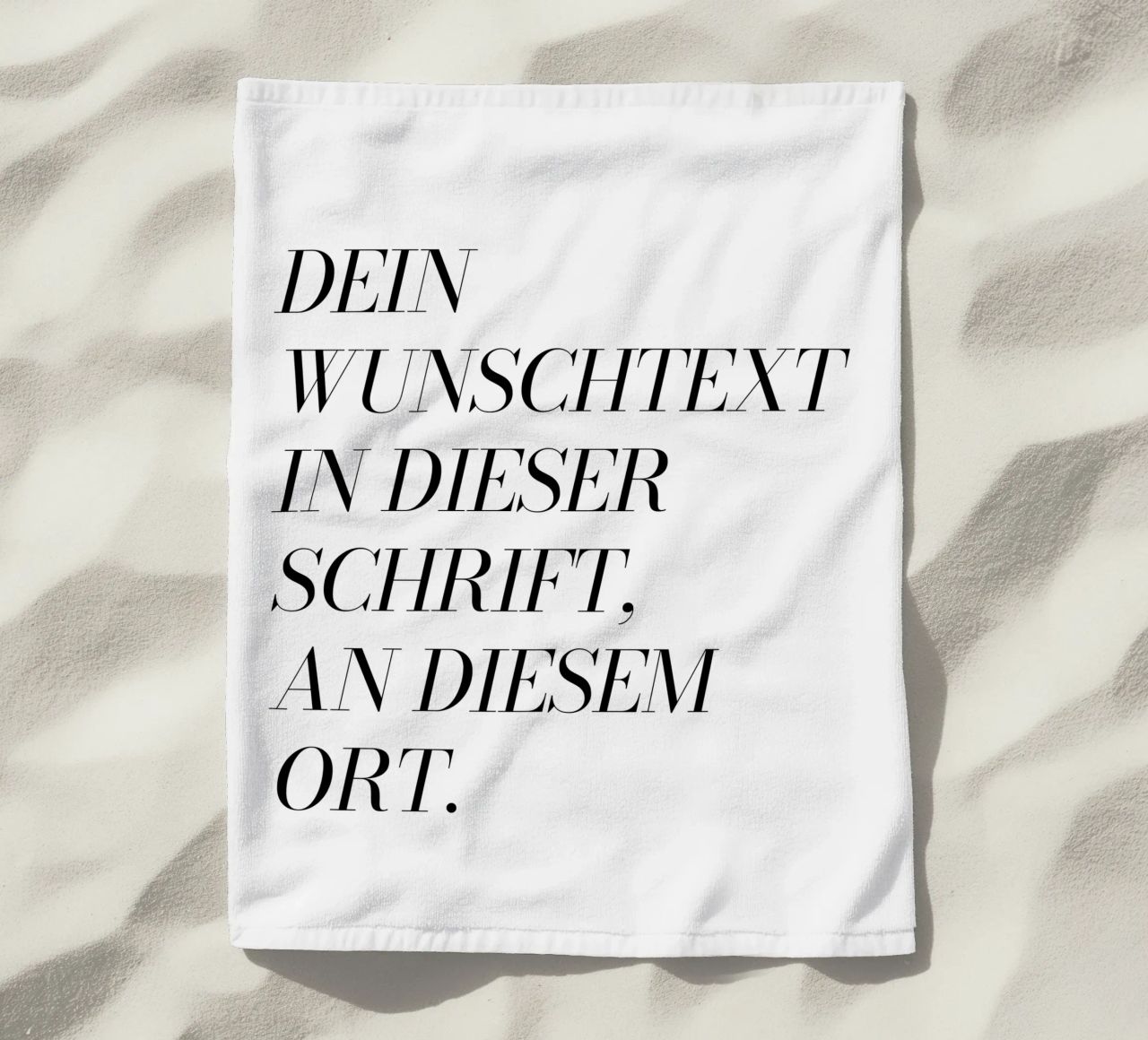 Wunschtext in schwarz weiß telo mare da WORTSPIEL