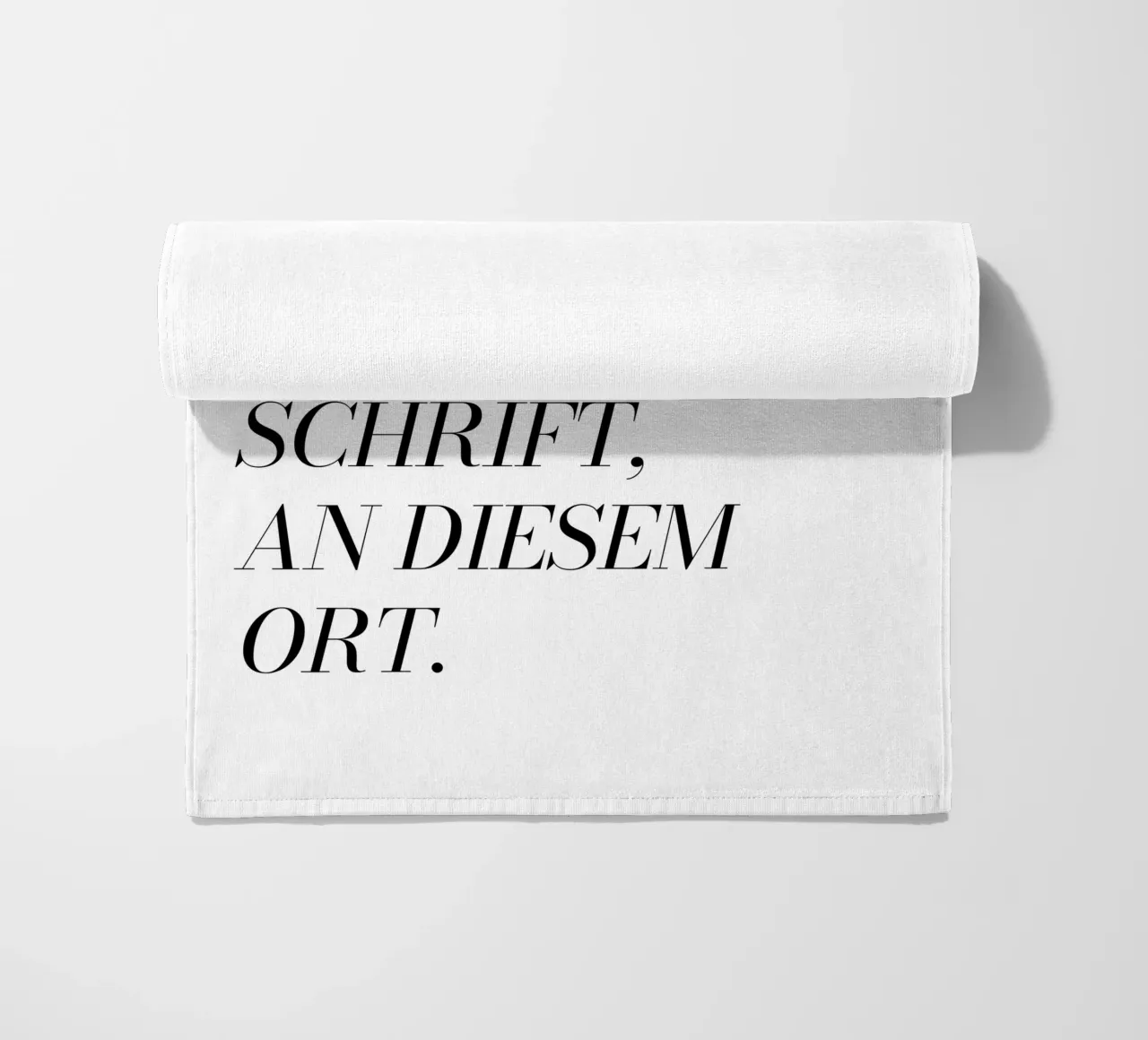 Wunschtext in schwarz weiß toalla de playa de WORTSPIEL