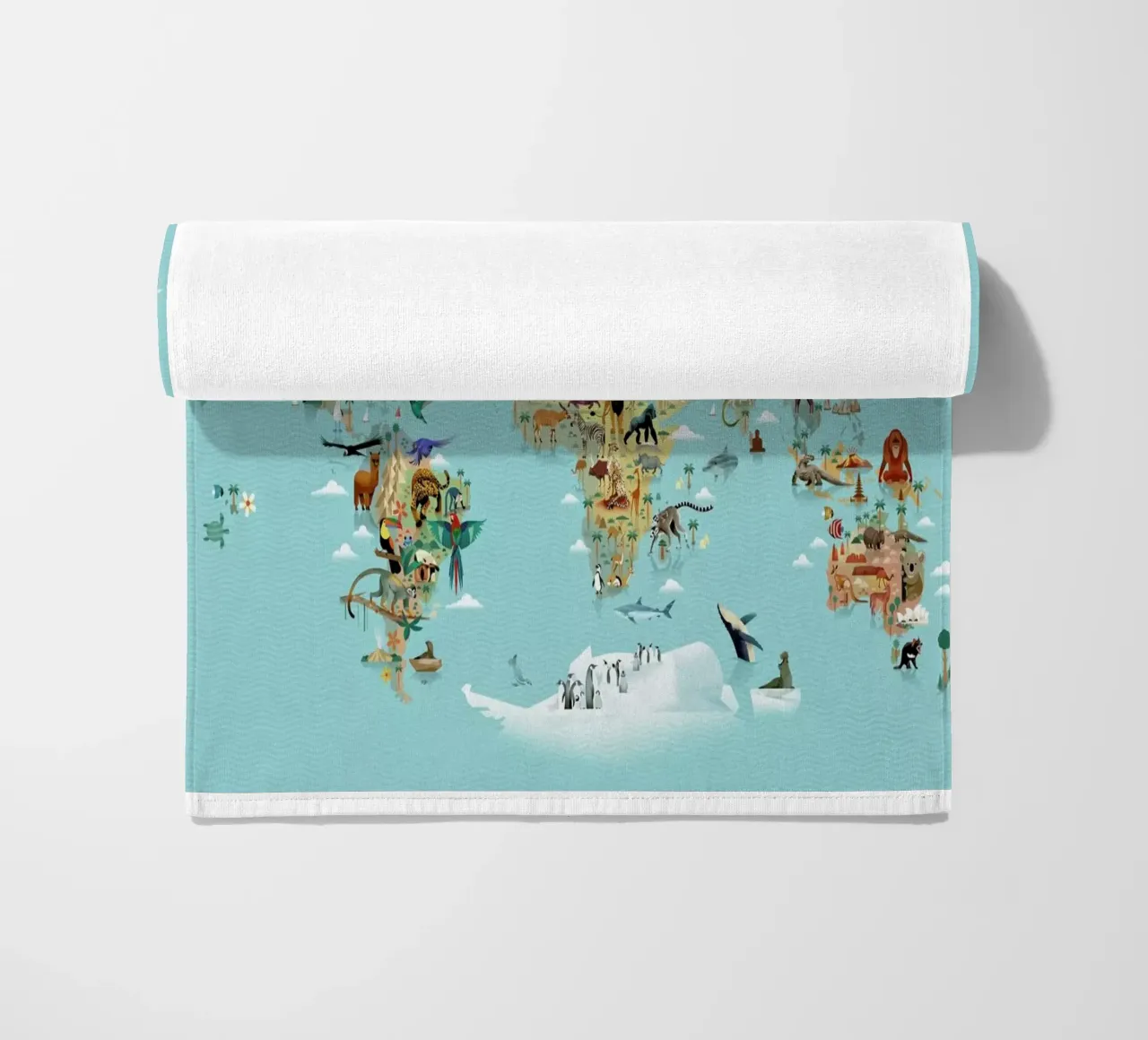 Worldmap Of Animals telo mare da Dieter Braun