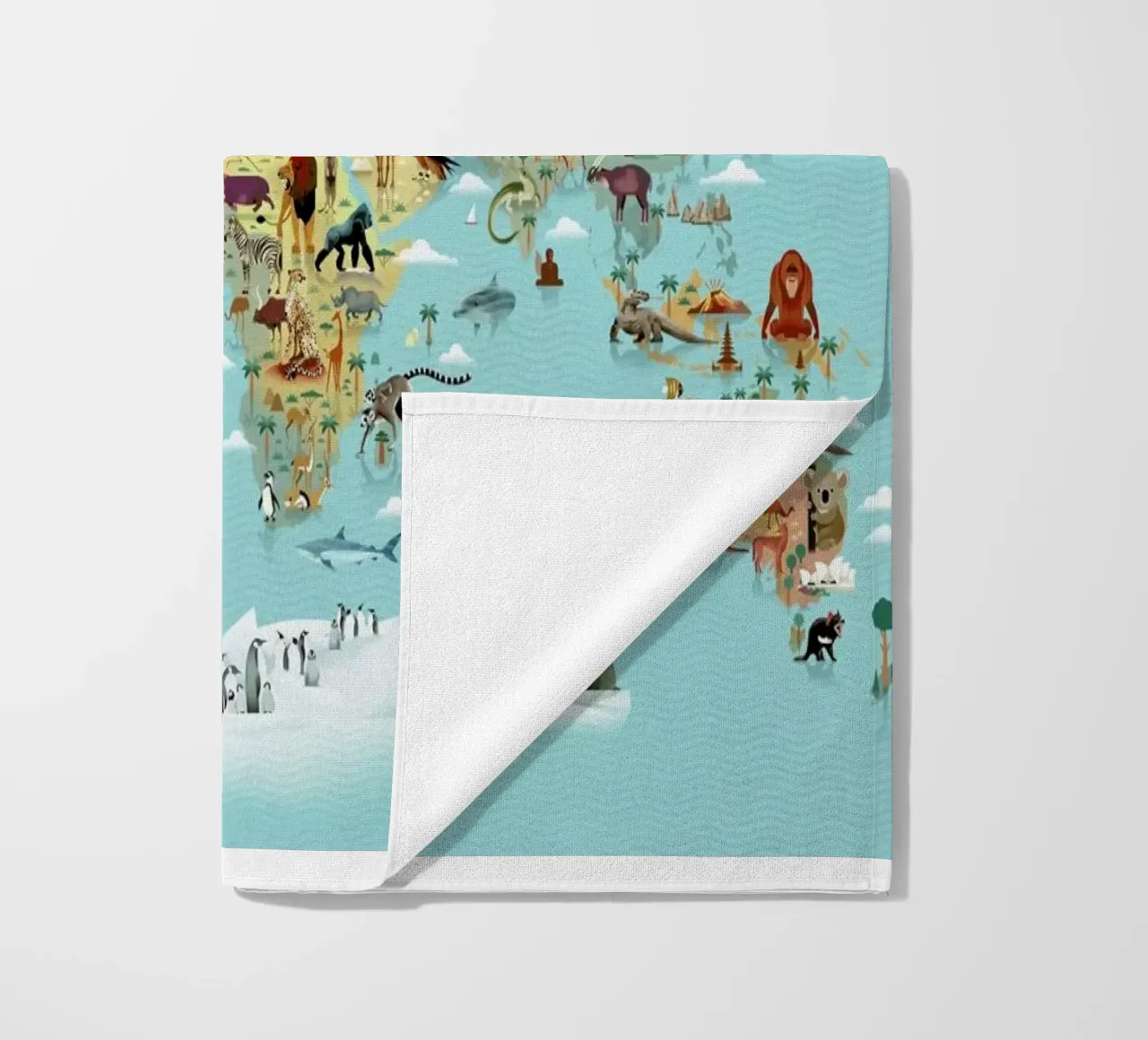 Worldmap Of Animals telo mare da Dieter Braun