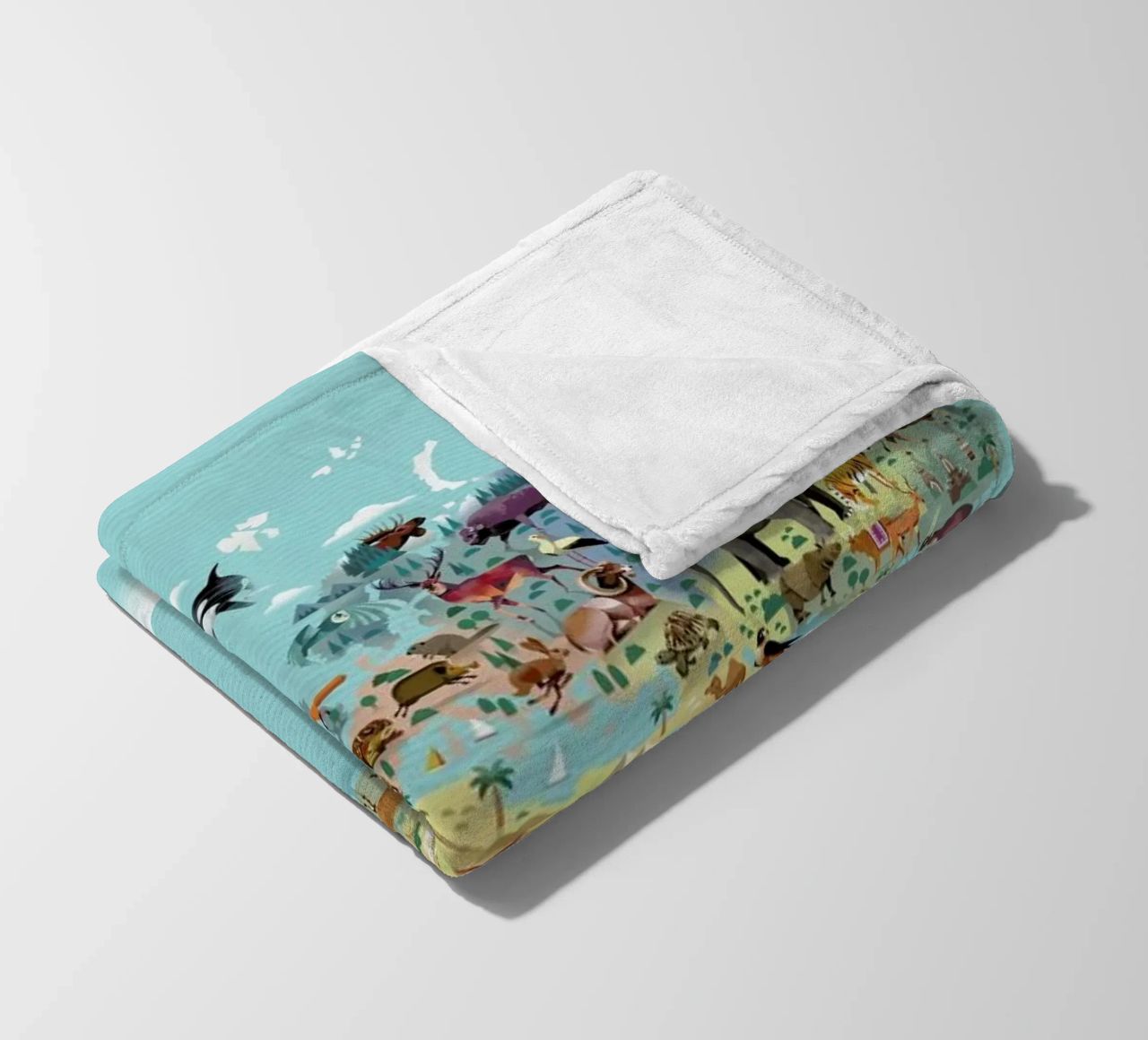 Worldmap Of Animals coperta in pile da Dieter Braun