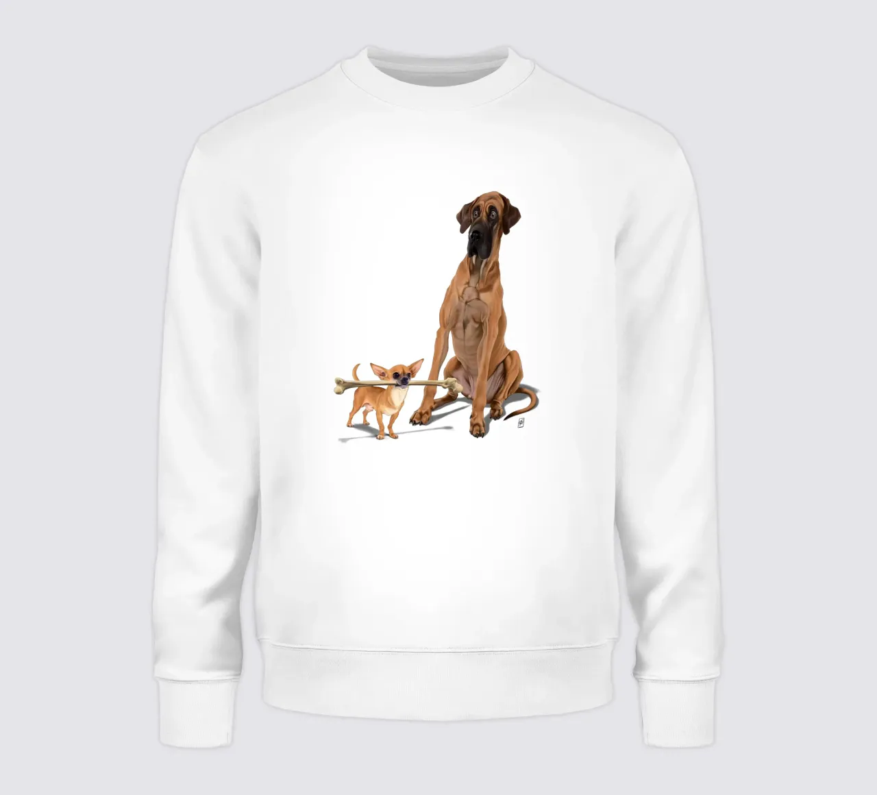 The Long and the Short and the Tall (Colour) sweatshirt by Rob Art | Illustration