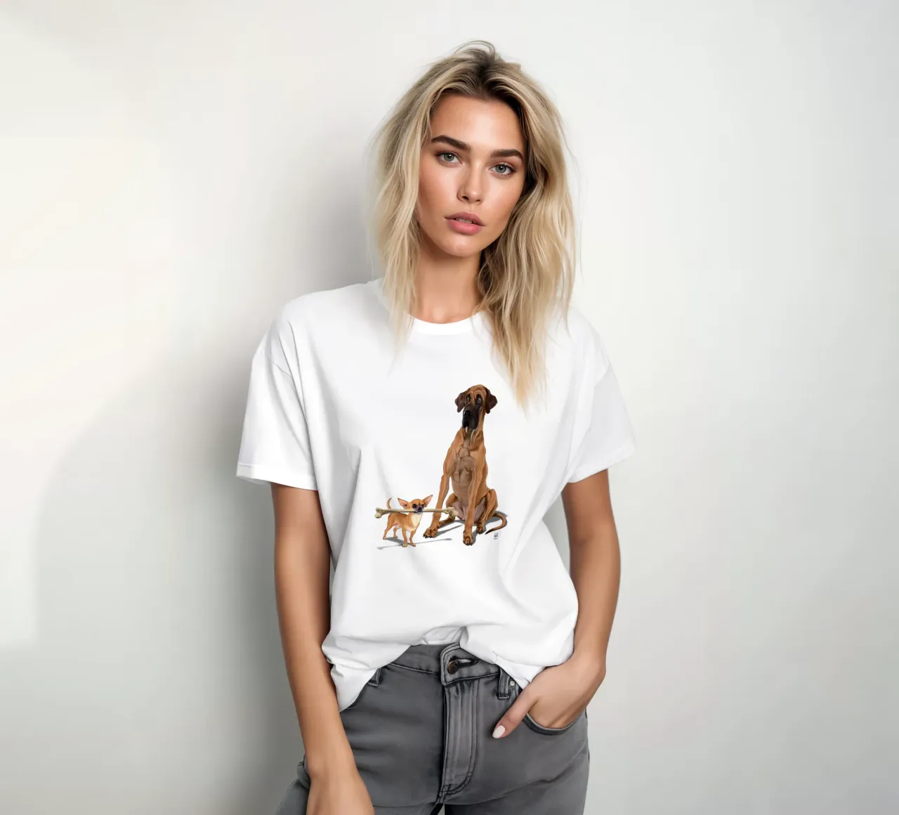 The Long and the Short and the Tall (Colour) t-shirt da Rob Art | Illustration