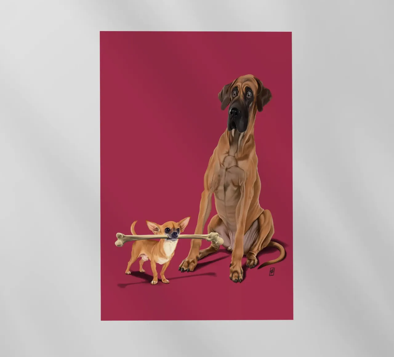 The Long and the Short and the Tall (Colour) pellicola backlit da Rob Art | Illustration