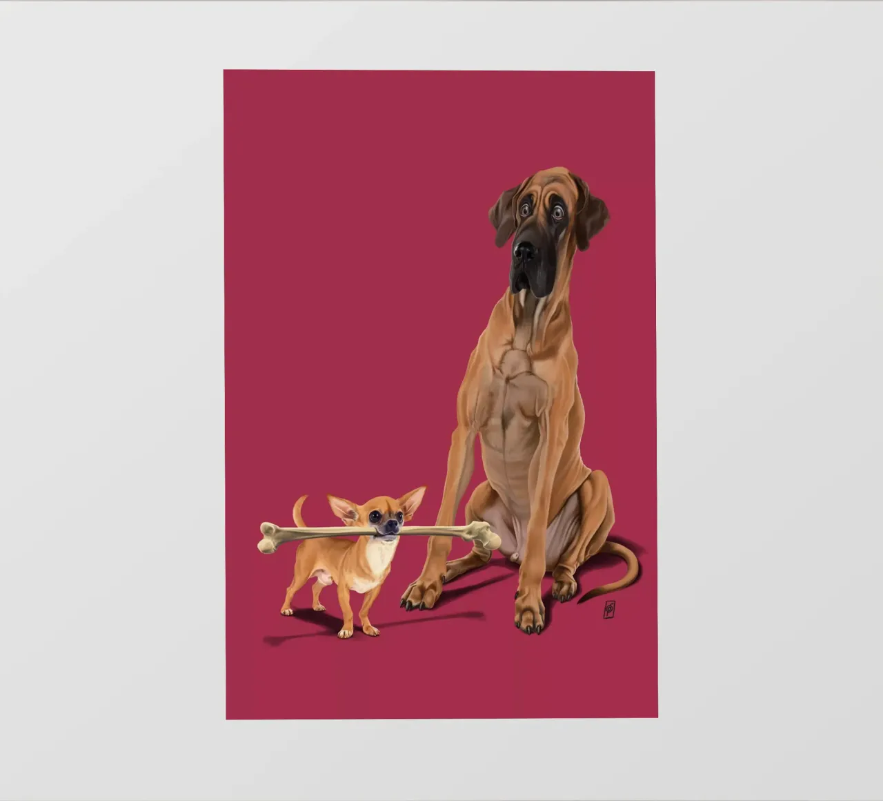 The Long and the Short and the Tall (Colour) telo in pvc da Rob Art | Illustration