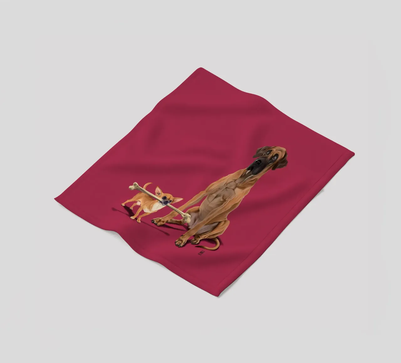 The Long and the Short and the Tall (Colour) coperta in pile da Rob Art | Illustration
