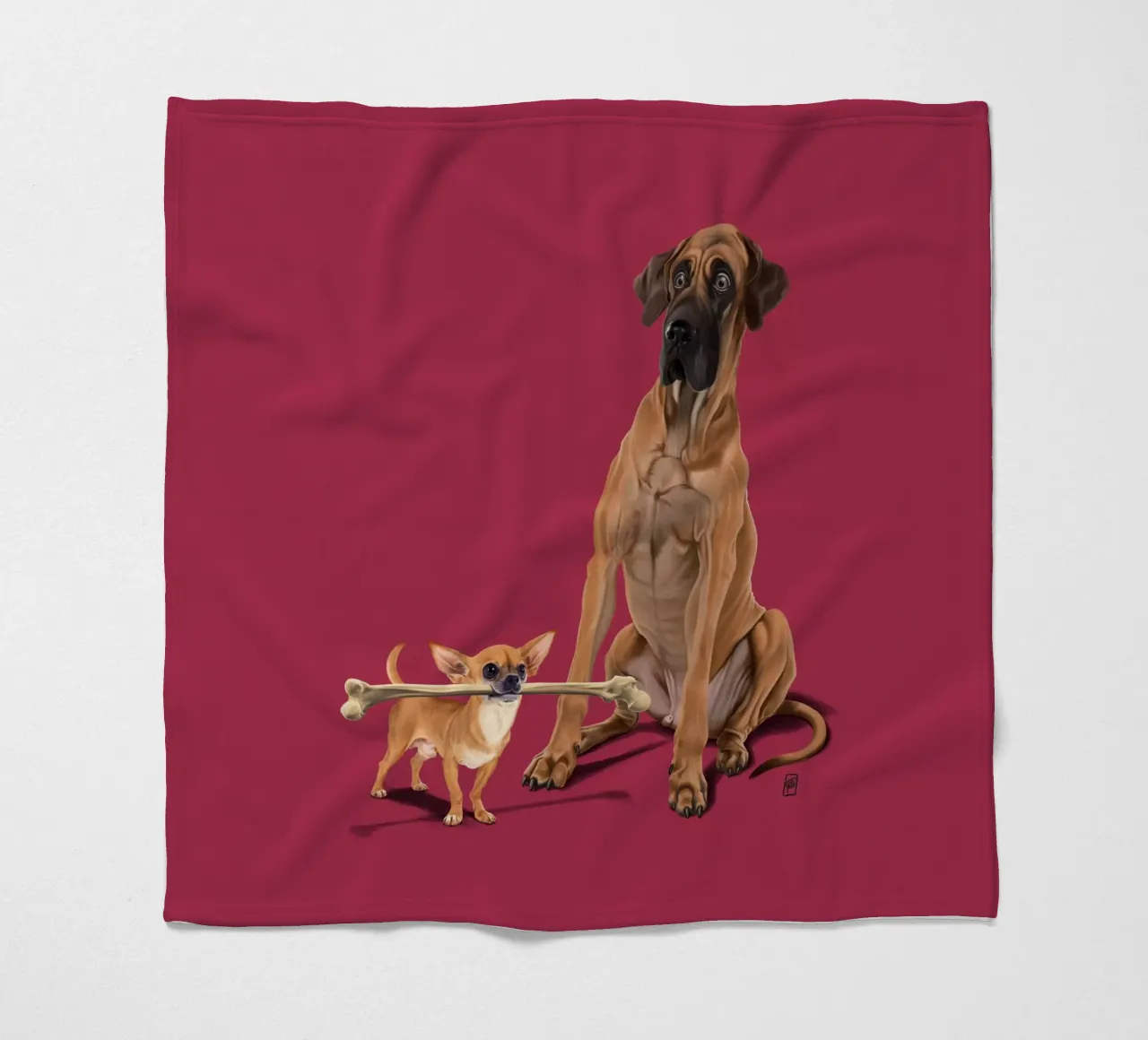 The Long and the Short and the Tall (Colour) coperta in pile da Rob Art | Illustration