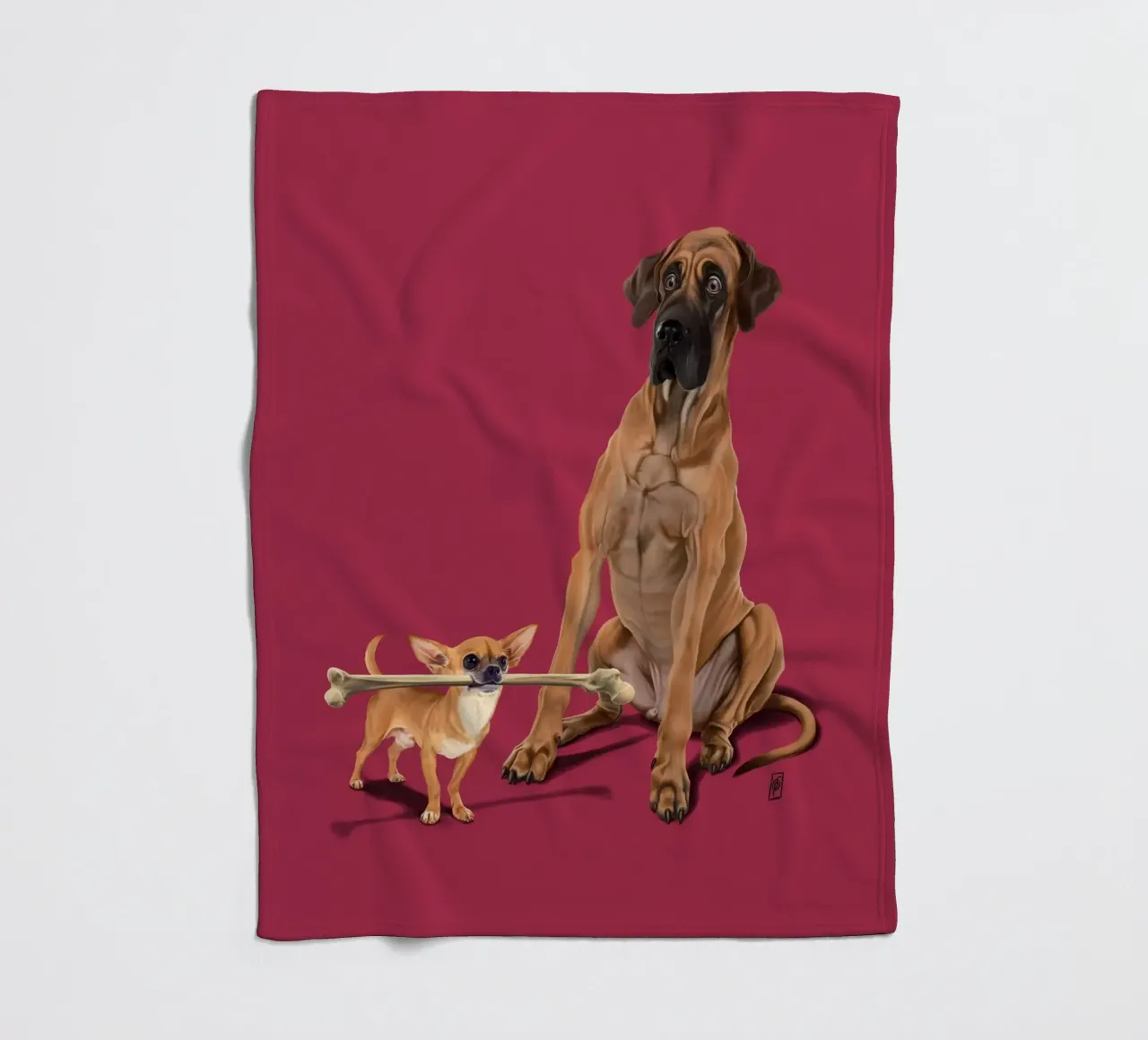 The Long and the Short and the Tall (Colour) coperta in pile da Rob Art | Illustration