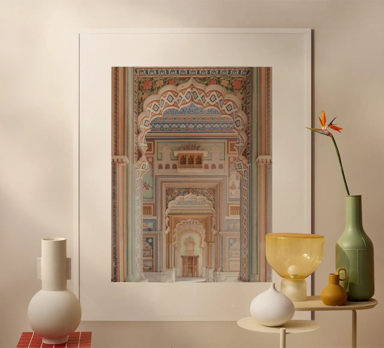 Vicolo colorato e pastello con archi poster da Kimberley Jekel Photography