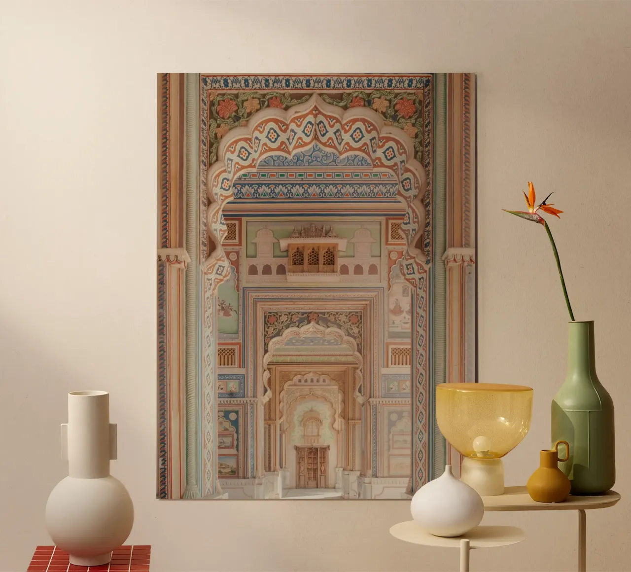 Vicolo colorato e pastello con archi poster da Kimberley Jekel Photography